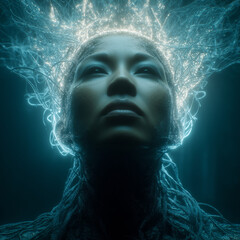 smoke on black background