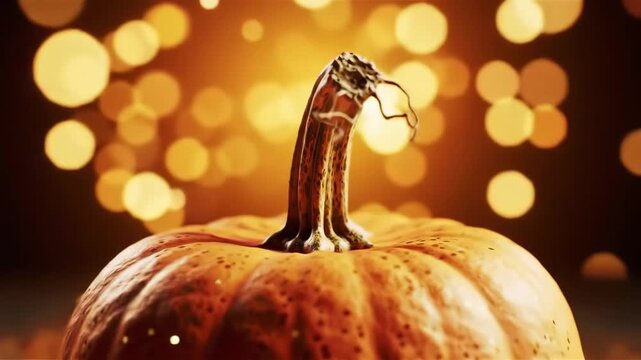 Glowing Pumpkin Celebration Scene