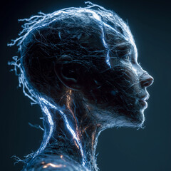 smoke on black background