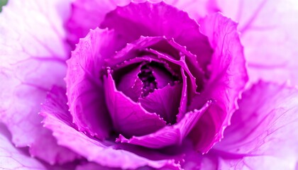 Close-up of vibrant purple cabbage head