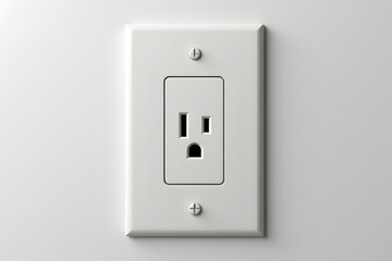 A wall outlet shaped like a shocked face.
