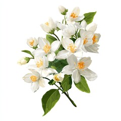 Obraz premium Delicate bouquet of white jasmine flowers