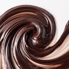 Swirling chocolate
