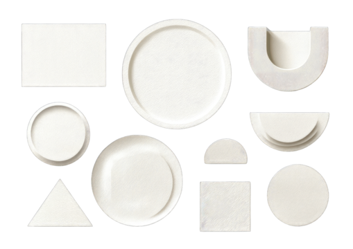 Abstract shapes, various geometric forms