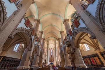 Wnętrze Czarnego Kościoła w Braszowie, Rumunia.