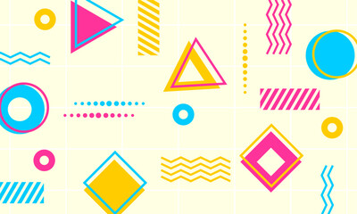 flat design of abstract geometric background