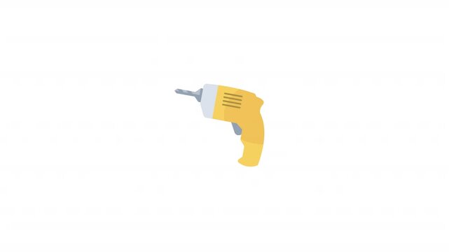 Electric drill vector illustration