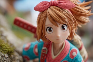 Courageous Heroine Embarks on an Adventure Through a Magical Forest Generative AI