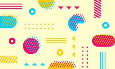 flat design of abstract geometric background