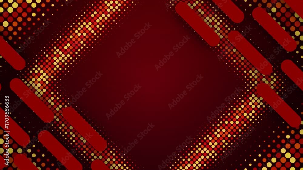 Poster An abstract featuring a glowing diamond shape with red edges against a dark background	