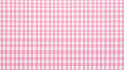 Pink gingham fabric texture