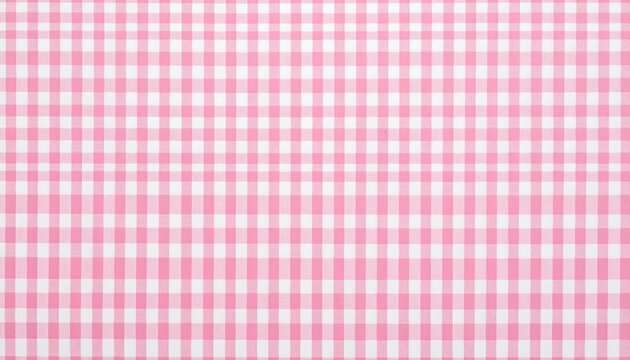 Pink gingham fabric texture