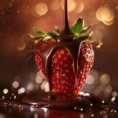 strawberry and chocolate