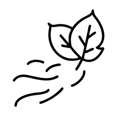 Obraz premium Autumn themed falling leaf icon transparent background