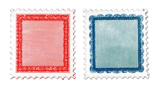 Two blank official stamps