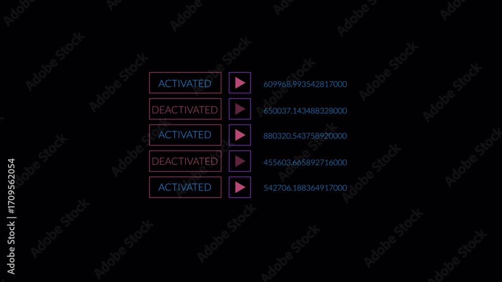 Poster colorful abstract audio visualizer animation.