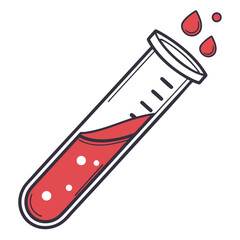 sample test tube vector icon