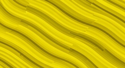 Bright Yellow Wavy Texture Background.