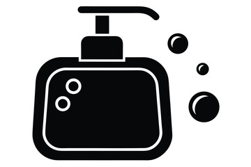 soap silhouette vector icon