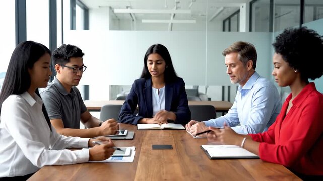 business people in a meeting