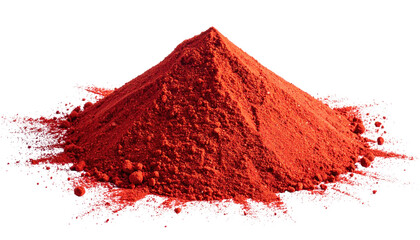 Pile of red powder on a dark background