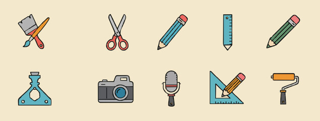 Icon set creative tools