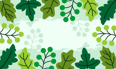 Obraz premium floral bacground flat design template