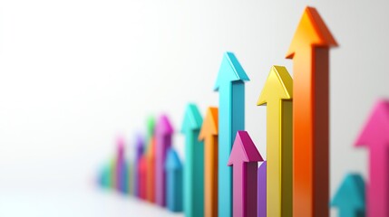 Colorful arrows representing growth and progress.