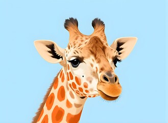 Naklejka premium portrait of giraffe