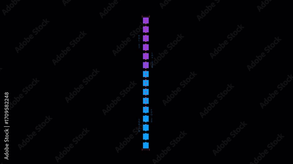 Poster vertical gradient light display.