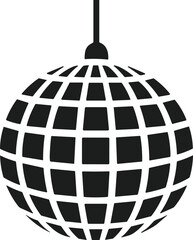 Disco Ball Silhouette Vector for Party and New Year Celebration