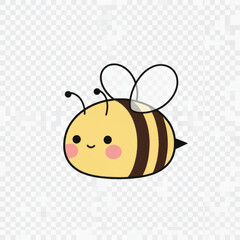 Obraz premium Adorable Cartoon Bee Illustration.