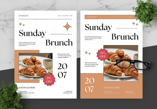 Brown And Black Coffee Shop Flyer