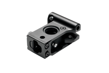 Close-up of a dark gray metal camera mount (1)