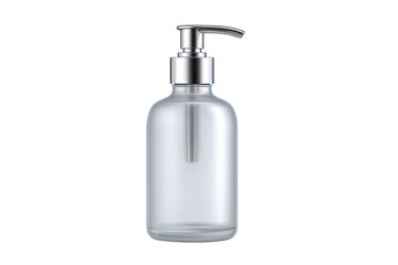 Fototapeta premium Clear glass pump bottle