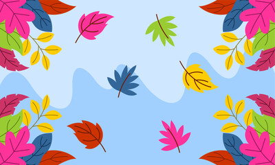 floral bacground flat design template