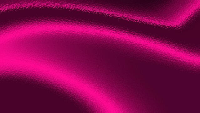 A close up view of a glossy, textured surface with a vibrant magenta color and subtle waves