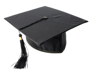 Graduation cap with tassel still life