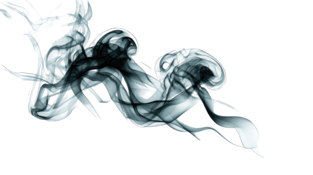 Abstract swirling smoke patterns