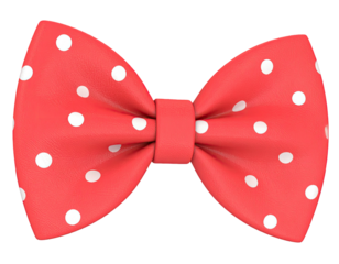 Fashion accessory colorful polka dot bow tie for formal clothing, party outfit and celebration decoration isolated on white background