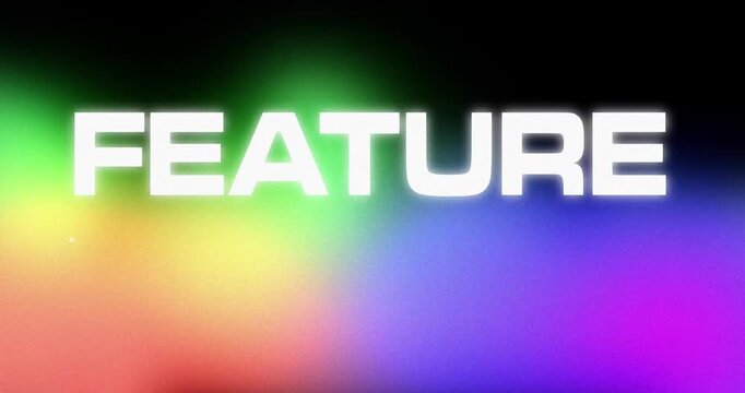 Retro Feature Presentation title card with rainbow light leaks.