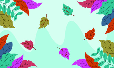 Obraz premium floral bacground flat design template