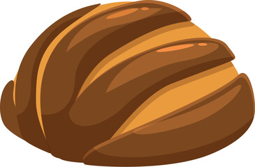 Freshly baked round loaf of bread, perfect for sandwiches or enjoying with a meal