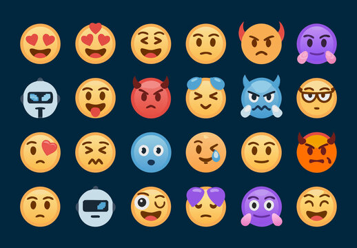 Emoji Vector Pack Unique Expressive Faces