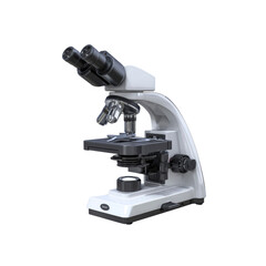 Modern Compound Binocular Microscope in Studio Setting