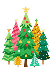 Obraz premium Christmas Tree With Transparent Background