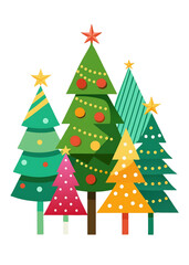 Obraz premium Christmas Tree With Transparent Background