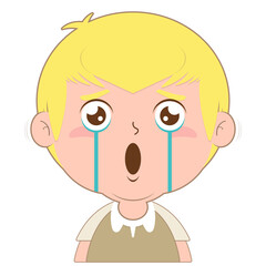 boy scared face cartoon cute