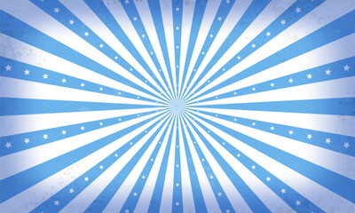 Retro striped background with grunge texture. Vintage backdrop for circus or festival. Vector illustration. © Igor