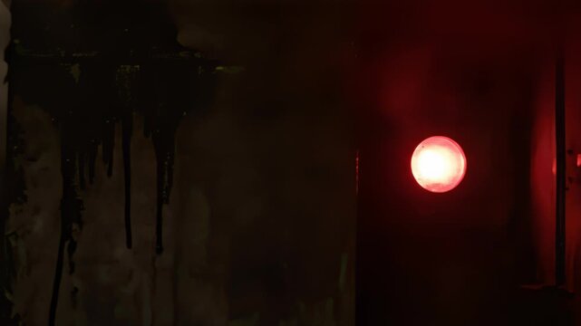 Mountain Tunnel Vent Shaft with Soot and Heat